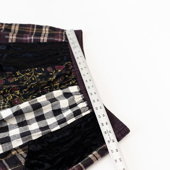 Vintage Patchwork Maxi Skirt OVERSIZED M Made in India Boho Folk Witchy Cottage - Picture 5 of 6